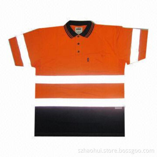 Hi Vis Polo Shirt with Reflector